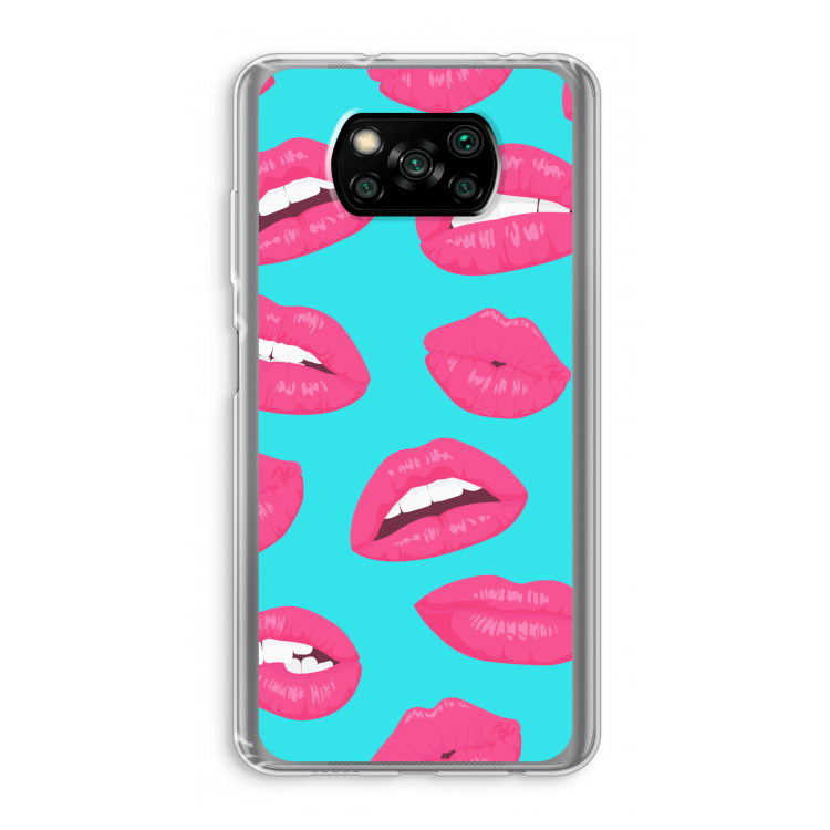 Bite my lip: Xiaomi Poco X3 Pro Transparant Hoesje