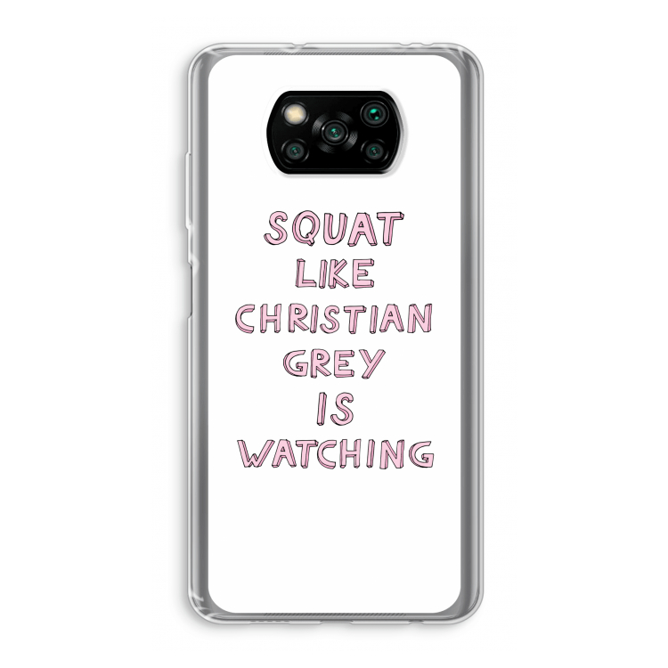 Christian Grey: Xiaomi Poco X3 Pro Transparant Hoesje