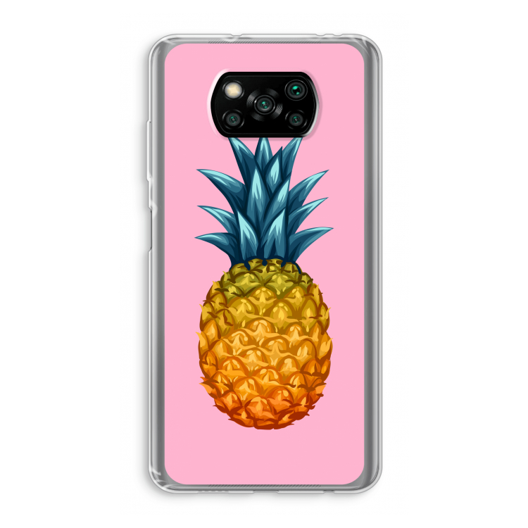 Grote ananas: Xiaomi Poco X3 Pro Transparant Hoesje