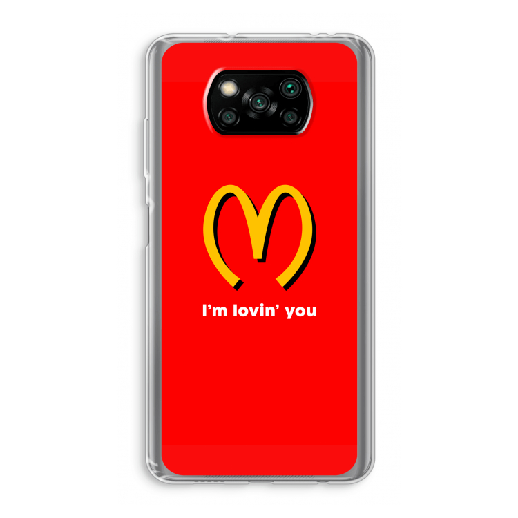 I'm lovin' you: Xiaomi Poco X3 Pro Transparant Hoesje