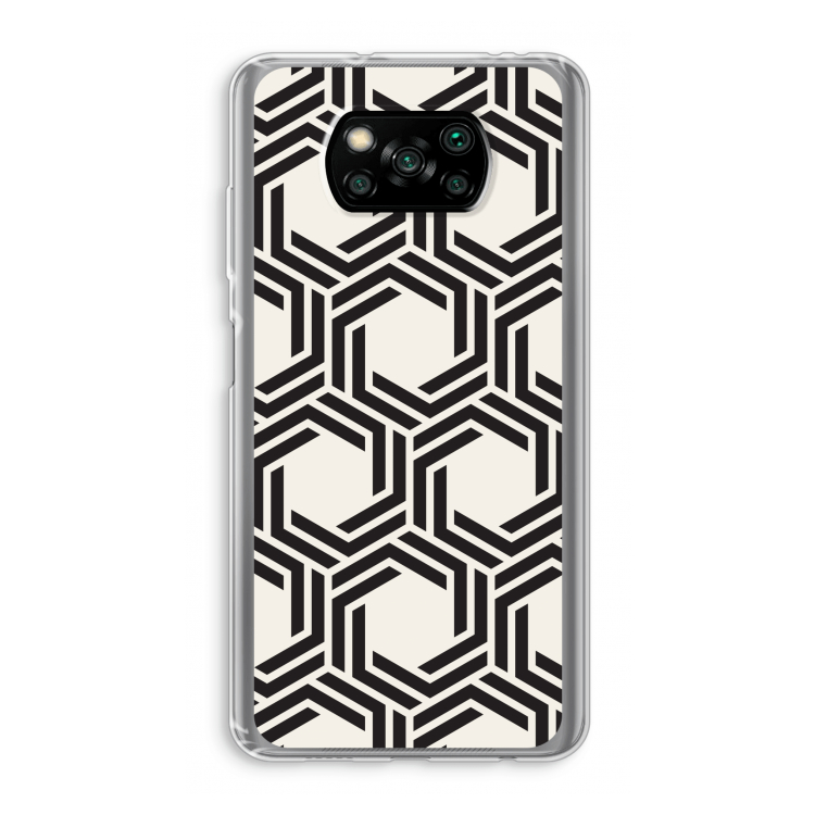Geometrisch patroon: Xiaomi Poco X3 Pro Transparant Hoesje