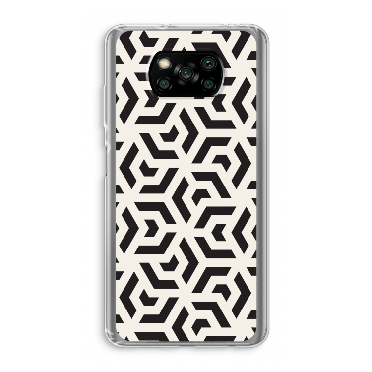 Crazy pattern: Xiaomi Poco X3 Pro Transparant Hoesje