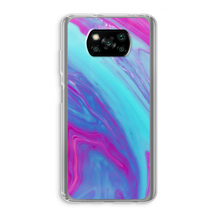 Zweverige regenboog: Xiaomi Poco X3 Pro Transparant Hoesje