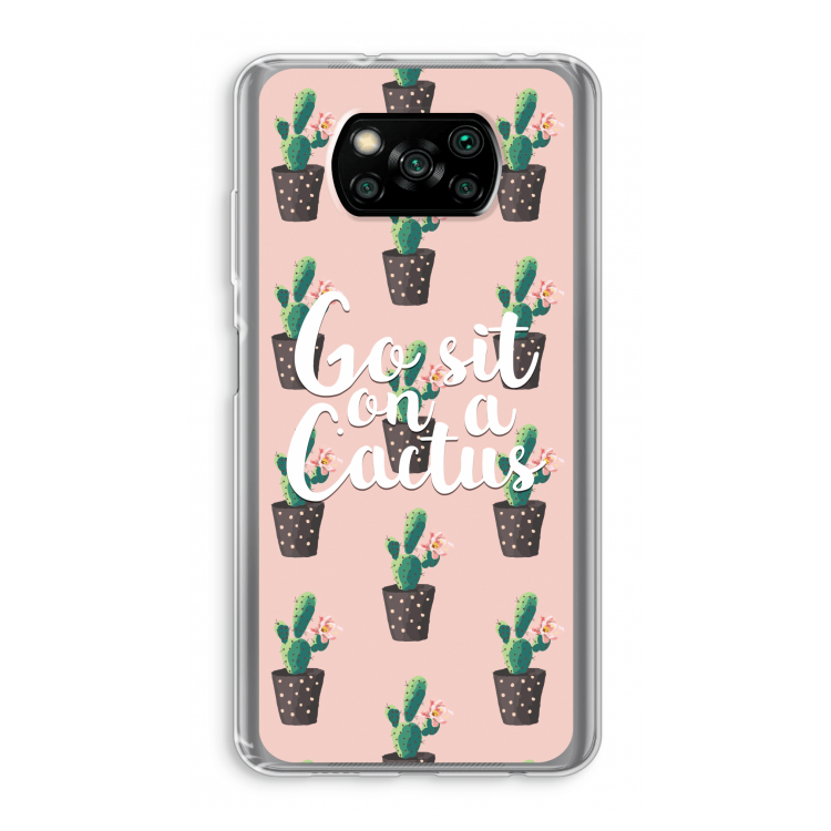 Cactus quote: Xiaomi Poco X3 Pro Transparant Hoesje