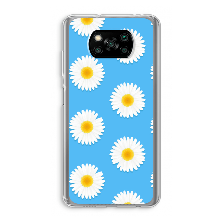 Margrietjes: Xiaomi Poco X3 Pro Transparant Hoesje