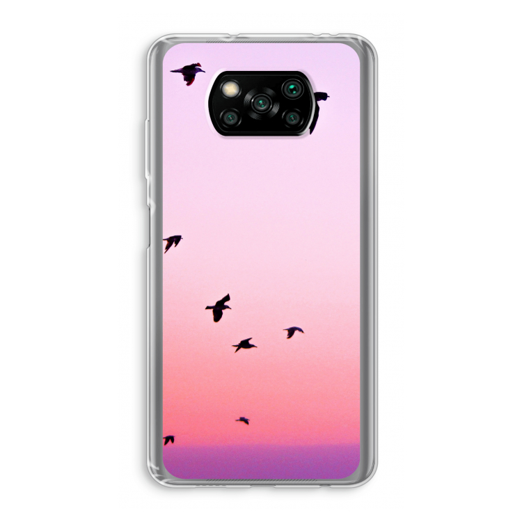Fly away: Xiaomi Poco X3 Pro Transparant Hoesje
