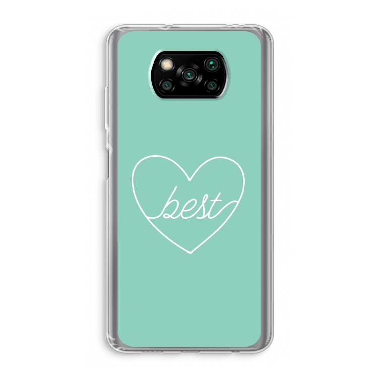Best heart pastel: Xiaomi Poco X3 Pro Transparant Hoesje