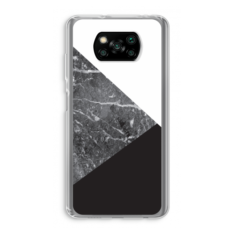 Combinatie marmer: Xiaomi Poco X3 Pro Transparant Hoesje