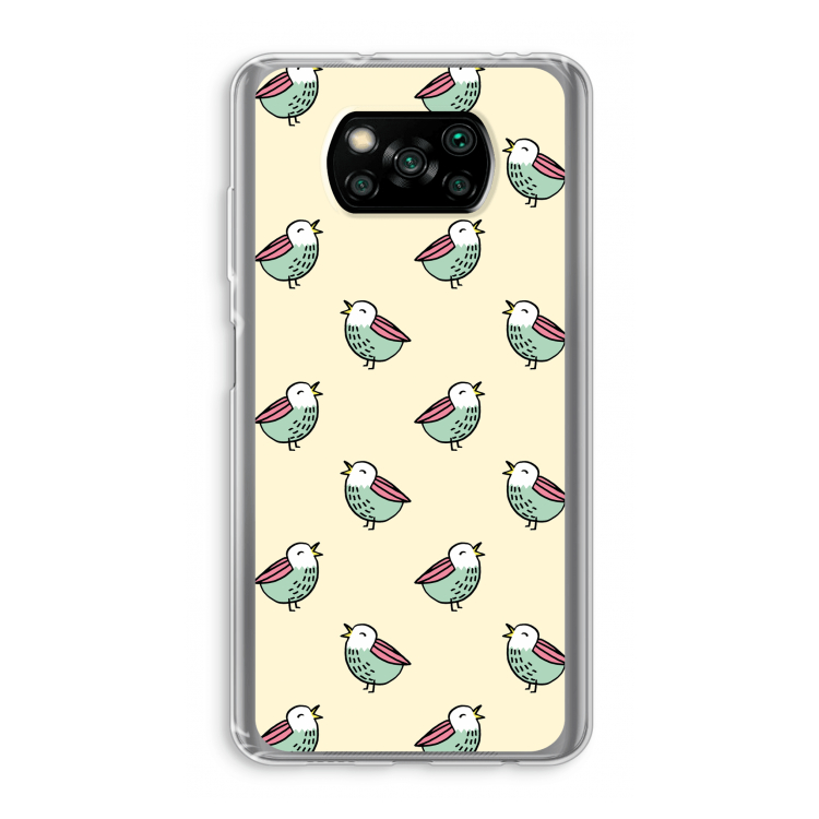Vogeltjes: Xiaomi Poco X3 Pro Transparant Hoesje