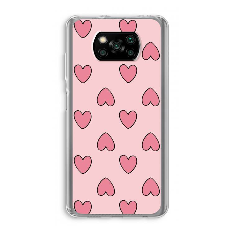 Ondersteboven verliefd: Xiaomi Poco X3 Pro Transparant Hoesje