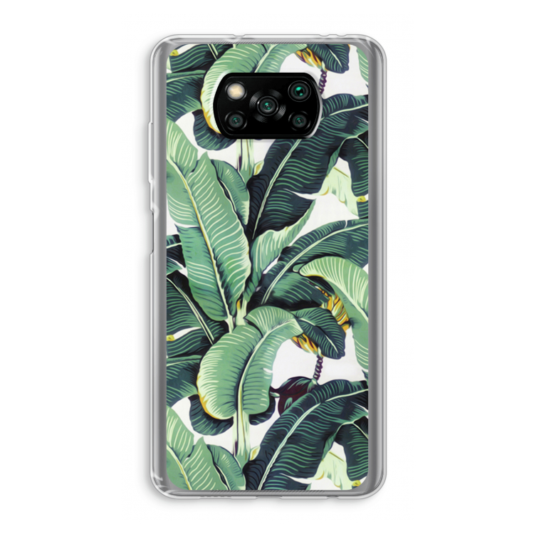 Bananenbladeren: Xiaomi Poco X3 Pro Transparant Hoesje