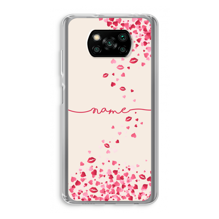 Hartjes en kusjes: Xiaomi Poco X3 Pro Transparant Hoesje