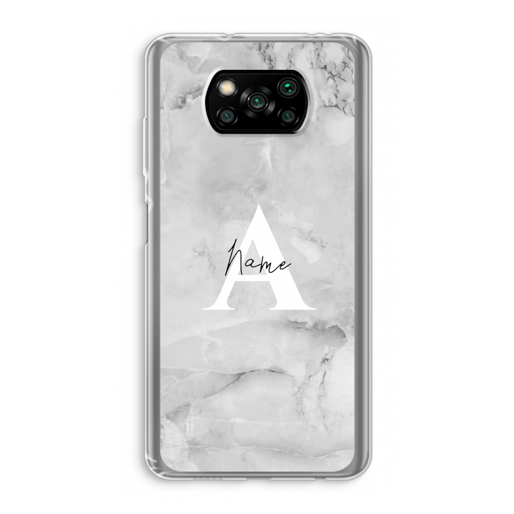 Ivory Marble: Xiaomi Poco X3 Pro Transparant Hoesje