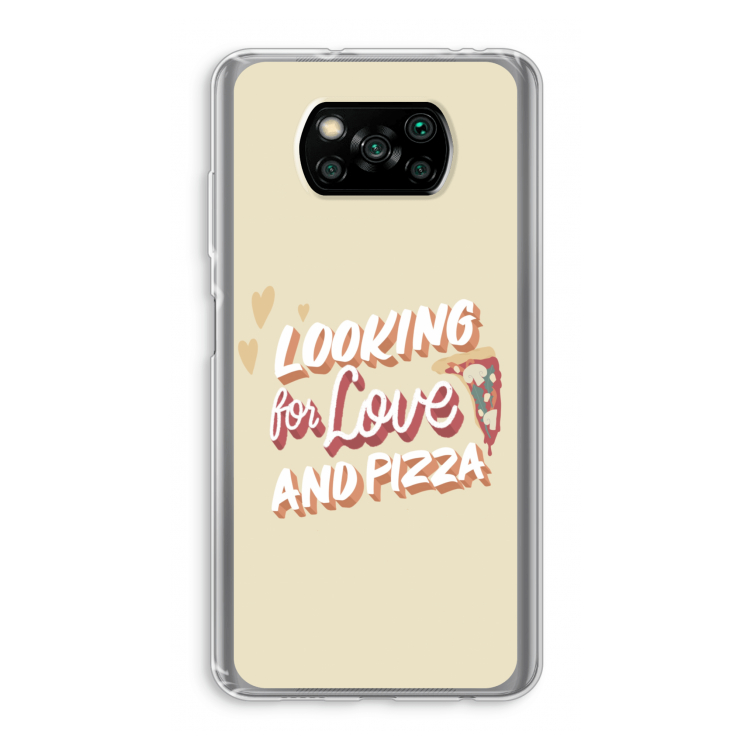 Pizza is the answer: Xiaomi Poco X3 Pro Transparant Hoesje