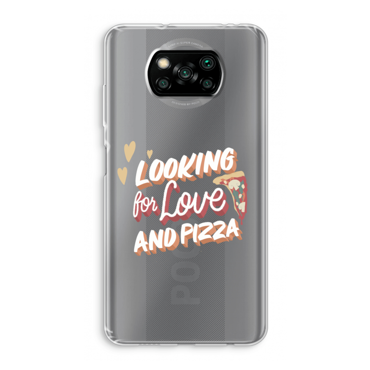 Pizza is the answer: Xiaomi Poco X3 Pro Transparant Hoesje
