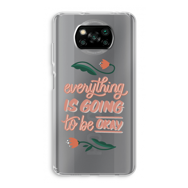 Optimistic flower girl: Xiaomi Poco X3 Pro Transparant Hoesje