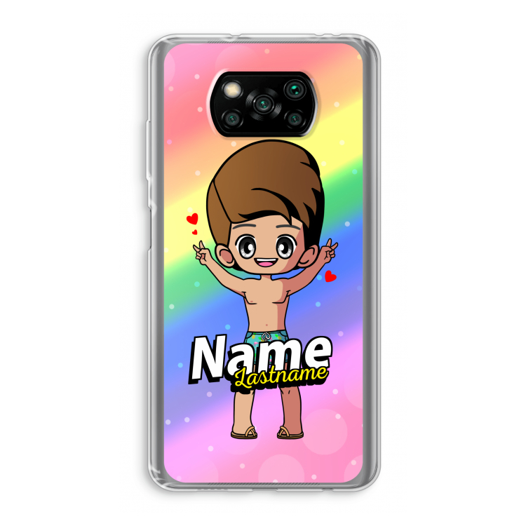 Chibi Maker man: Xiaomi Poco X3 Pro Transparant Hoesje