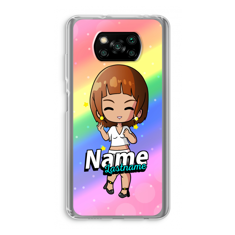 Chibi Maker vrouw: Xiaomi Poco X3 Pro Transparant Hoesje