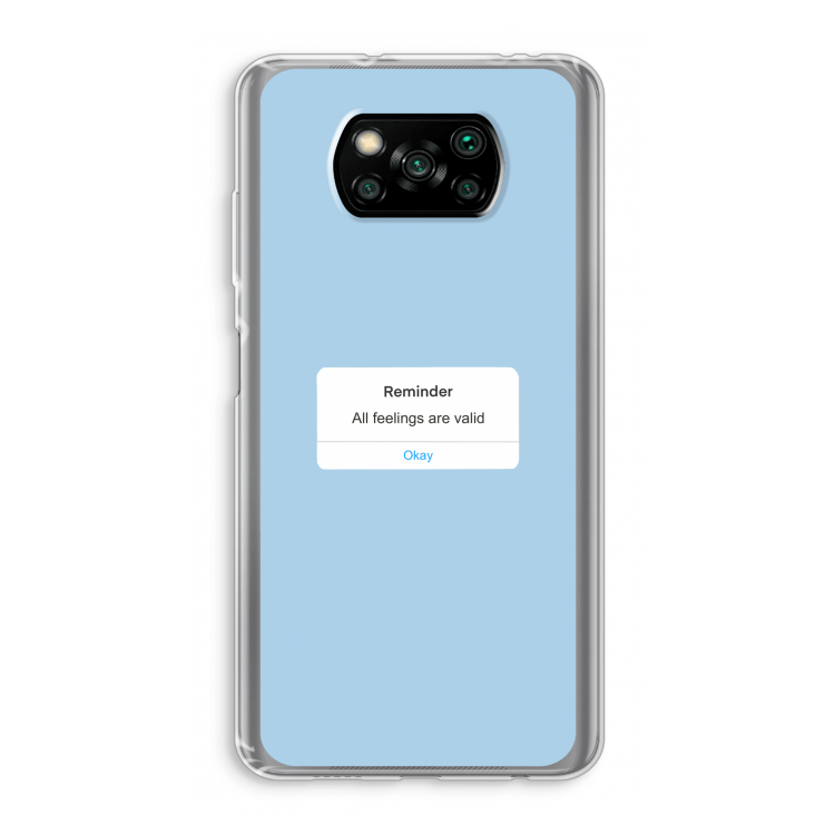 Reminder: Xiaomi Poco X3 Pro Transparant Hoesje