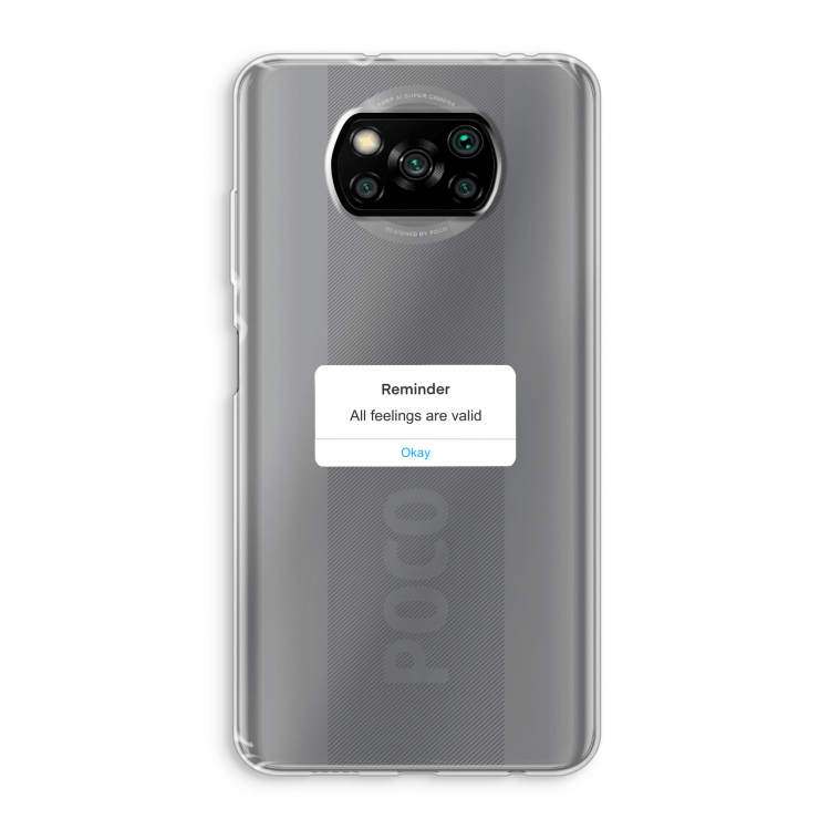 Reminder: Xiaomi Poco X3 Pro Transparant Hoesje