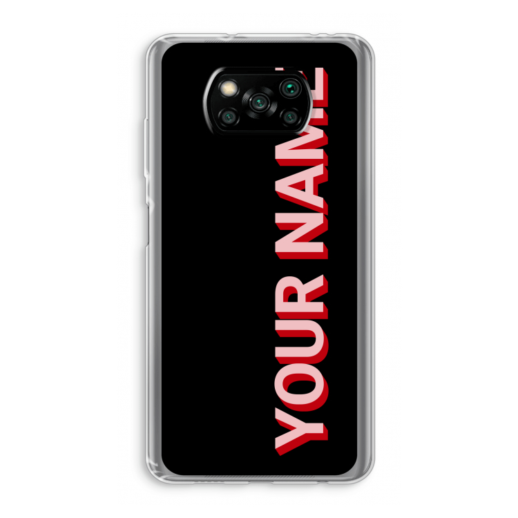 Namecase: Xiaomi Poco X3 Pro Transparant Hoesje