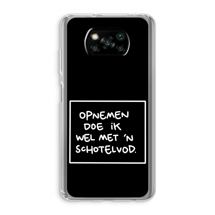 Schotelvod: Xiaomi Poco X3 Pro Transparant Hoesje