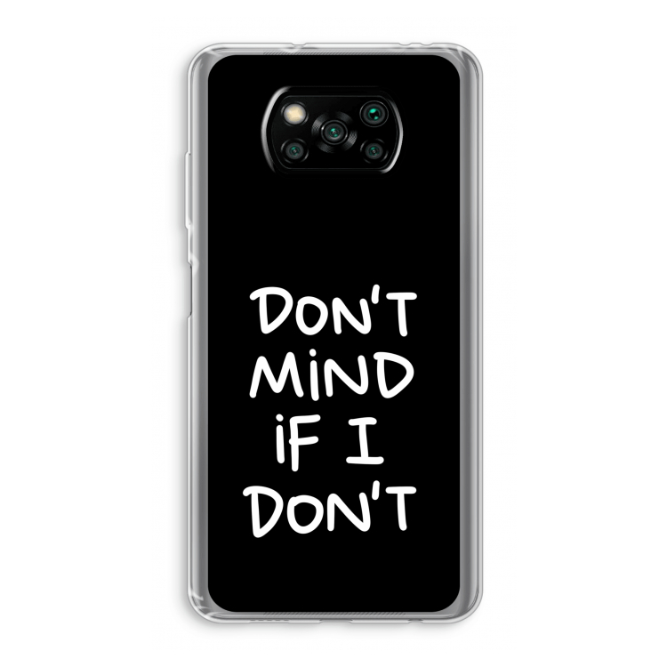 Don't Mind: Xiaomi Poco X3 Pro Transparant Hoesje