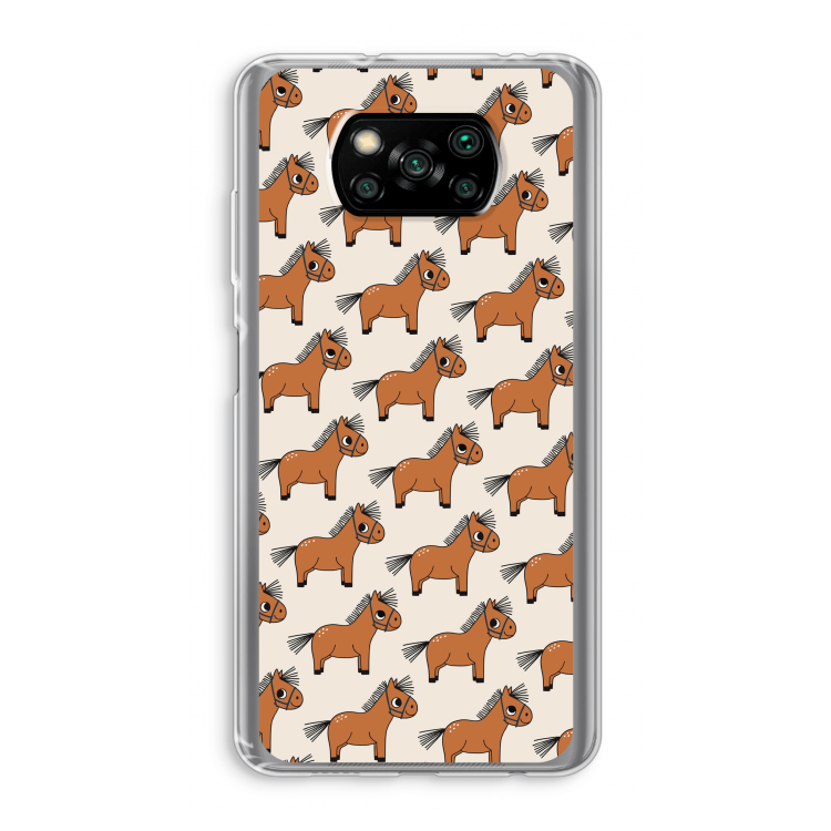 Pony: Xiaomi Poco X3 Pro Transparant Hoesje