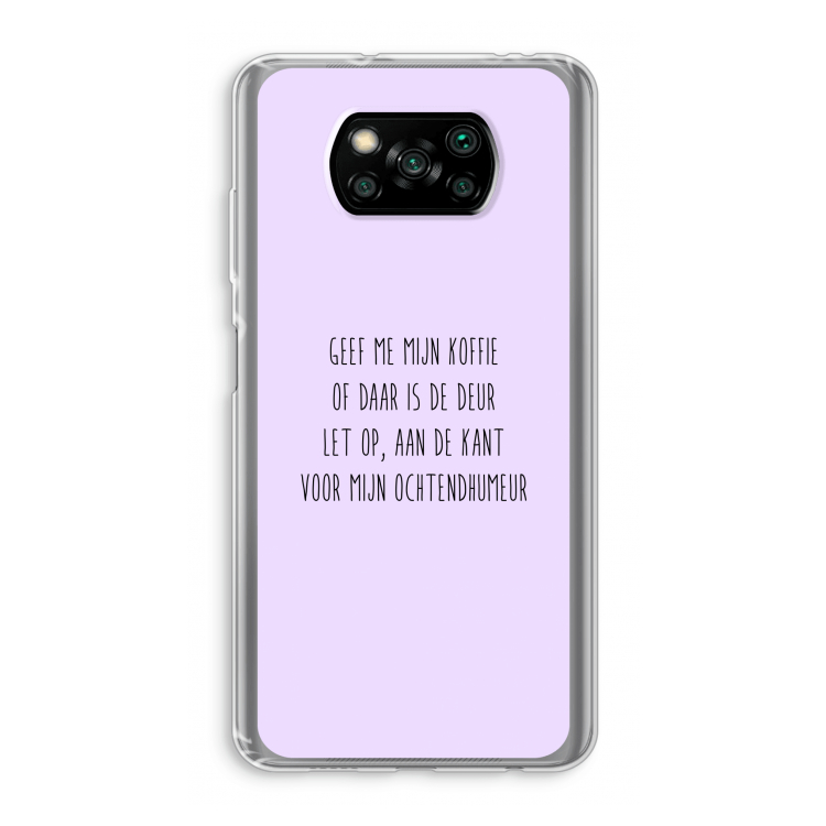 Ochtendhumeur: Xiaomi Poco X3 Pro Transparant Hoesje
