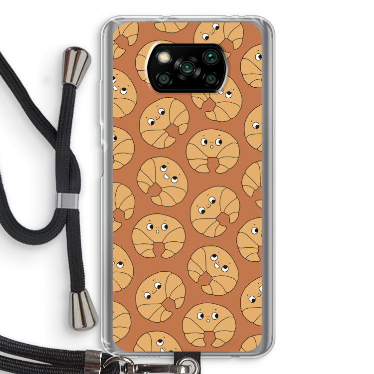 Croissant: Xiaomi Poco X3 Pro Transparant Hoesje met koord