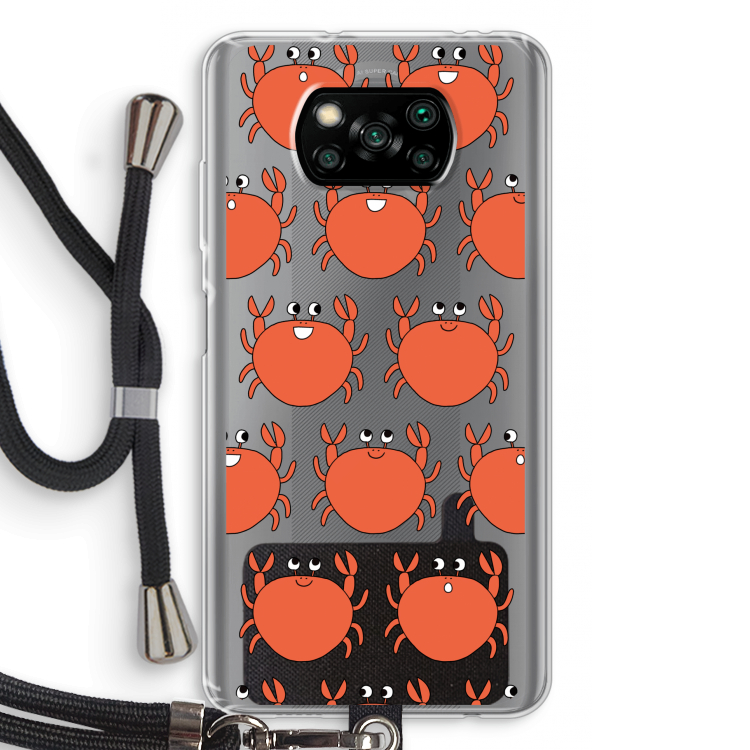 Krab: Xiaomi Poco X3 Pro Transparant Hoesje met koord