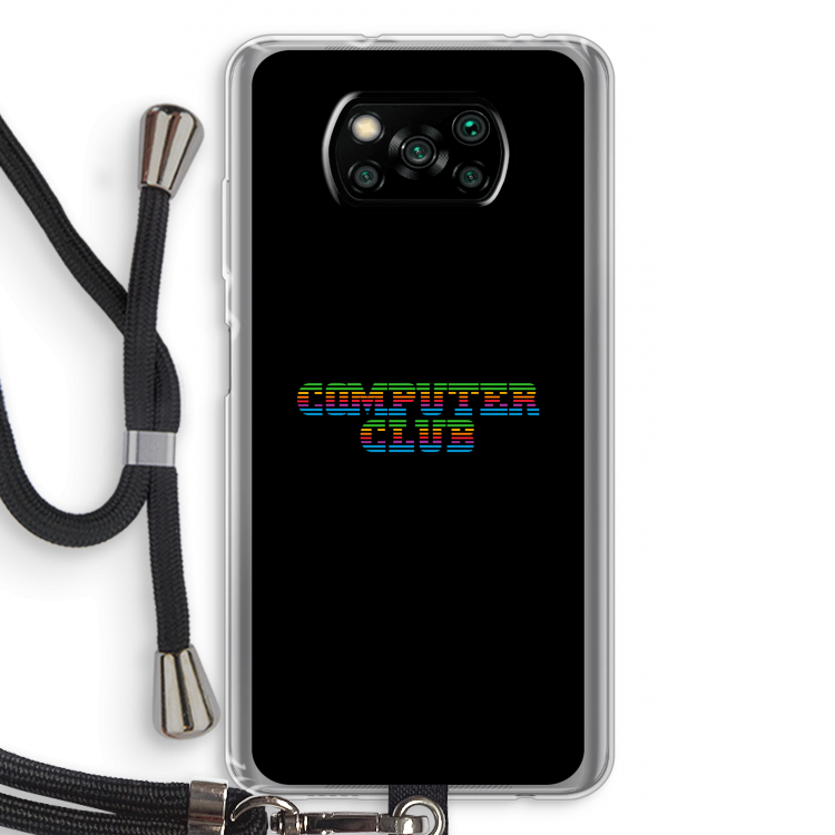 Retro: Xiaomi Poco X3 Pro Transparant Hoesje met koord