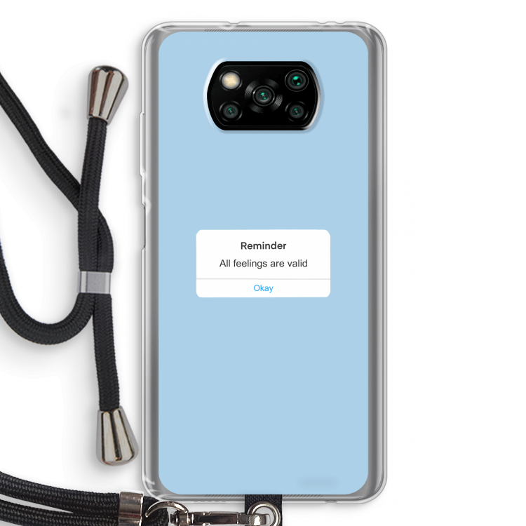 Reminder: Xiaomi Poco X3 Pro Transparant Hoesje met koord