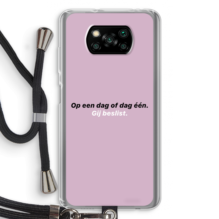 gij beslist: Xiaomi Poco X3 Pro Transparant Hoesje met koord