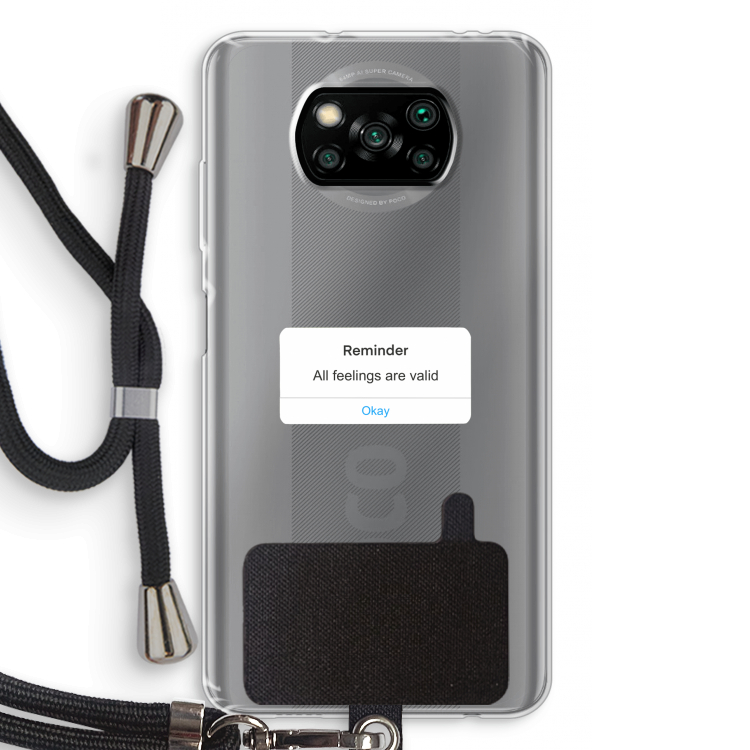 Reminder: Xiaomi Poco X3 Pro Transparant Hoesje met koord