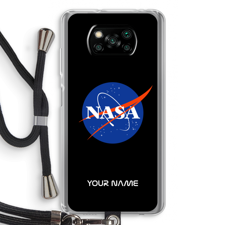 NASA: Xiaomi Poco X3 Pro Transparant Hoesje met koord