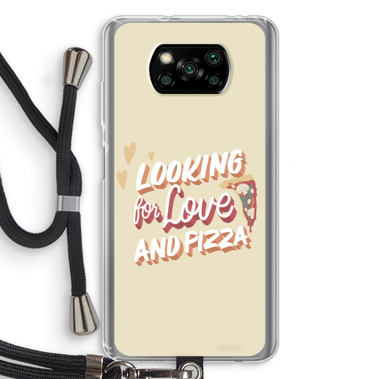Pizza is the answer: Xiaomi Poco X3 Pro Transparant Hoesje met koord