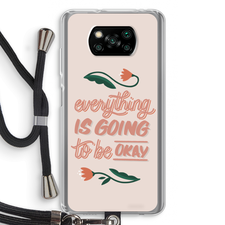 Optimistic flower girl: Xiaomi Poco X3 Pro Transparant Hoesje met koord