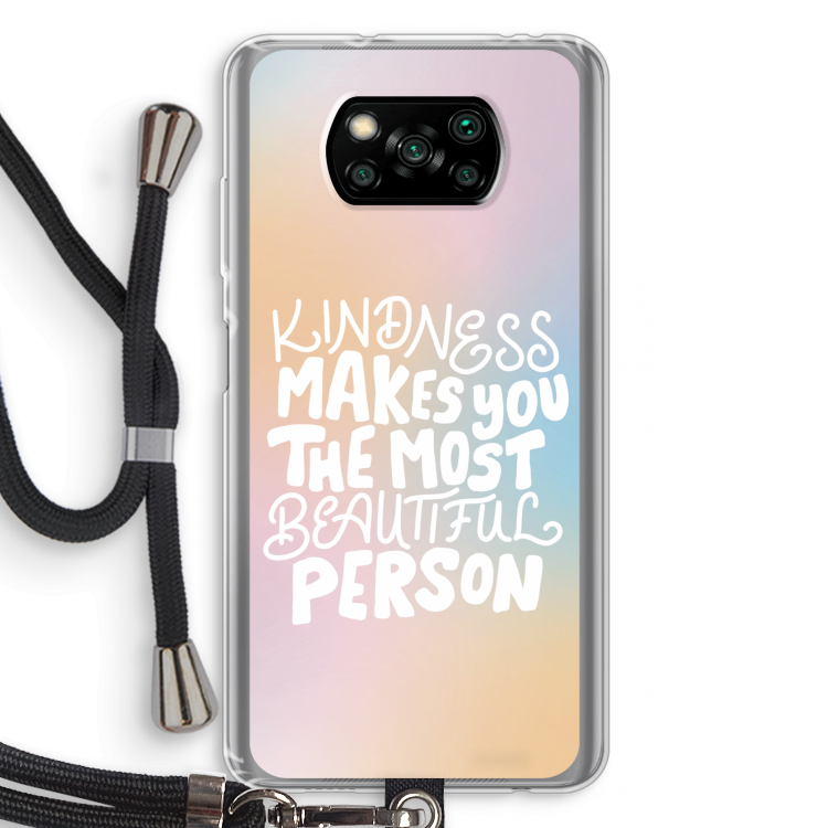 The prettiest: Xiaomi Poco X3 Pro Transparant Hoesje met koord