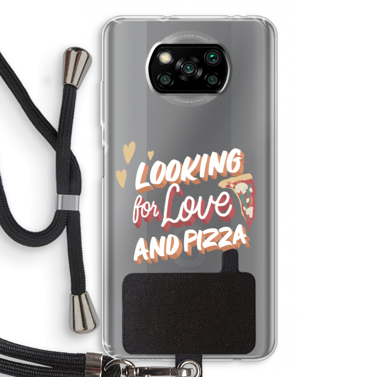 Pizza is the answer: Xiaomi Poco X3 Pro Transparant Hoesje met koord