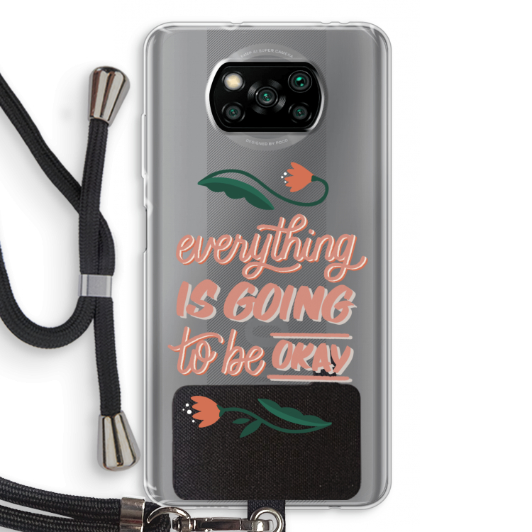 Optimistic flower girl: Xiaomi Poco X3 Pro Transparant Hoesje met koord