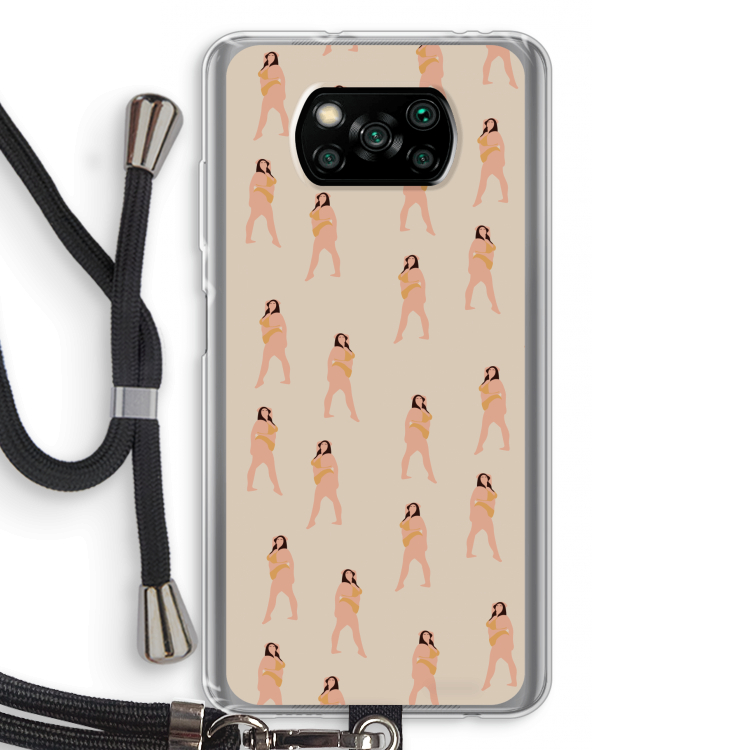 You're so golden: Xiaomi Poco X3 Pro Transparant Hoesje met koord