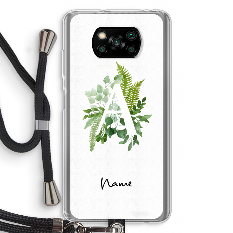 Green Brush: Xiaomi Poco X3 Pro Transparant Hoesje met koord