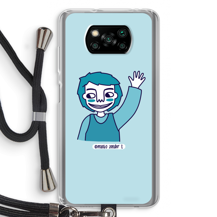 Zwaai: Xiaomi Poco X3 Pro Transparant Hoesje met koord