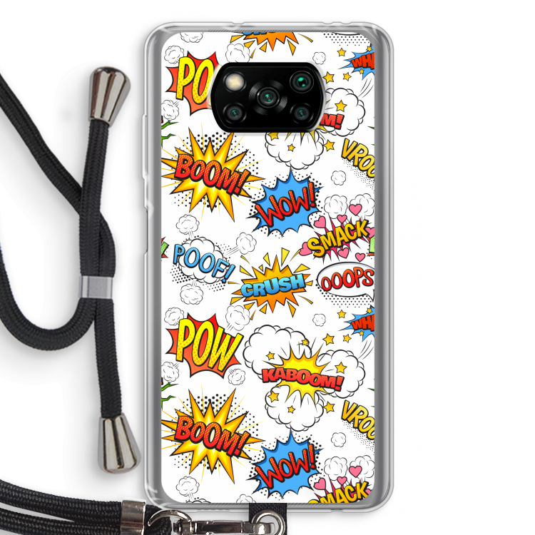 Pow Smack: Xiaomi Poco X3 Pro Transparant Hoesje met koord