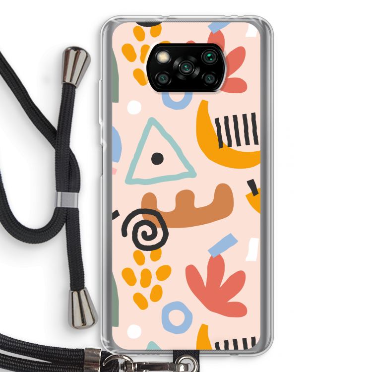 Abstract: Xiaomi Poco X3 Pro Transparant Hoesje met koord