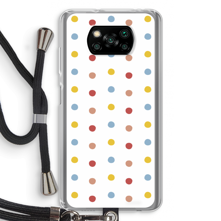 Bollen: Xiaomi Poco X3 Pro Transparant Hoesje met koord