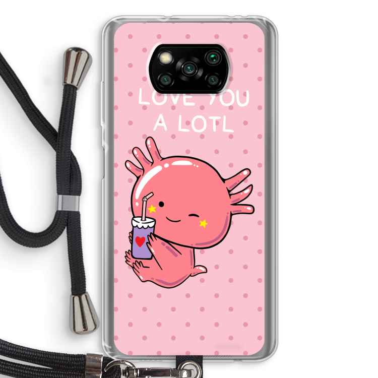 Love You A Lotl: Xiaomi Poco X3 Pro Transparant Hoesje met koord
