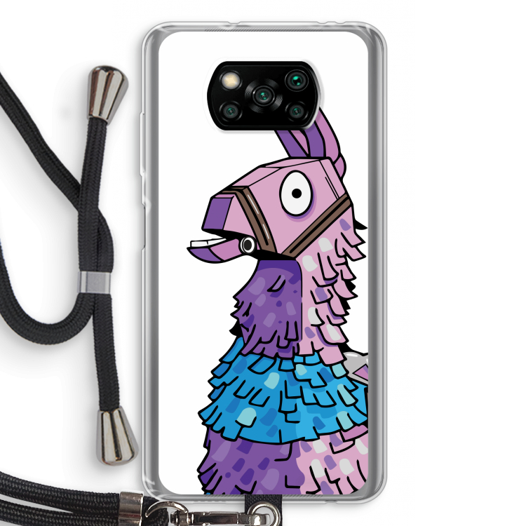 Lama: Xiaomi Poco X3 Pro Transparant Hoesje met koord