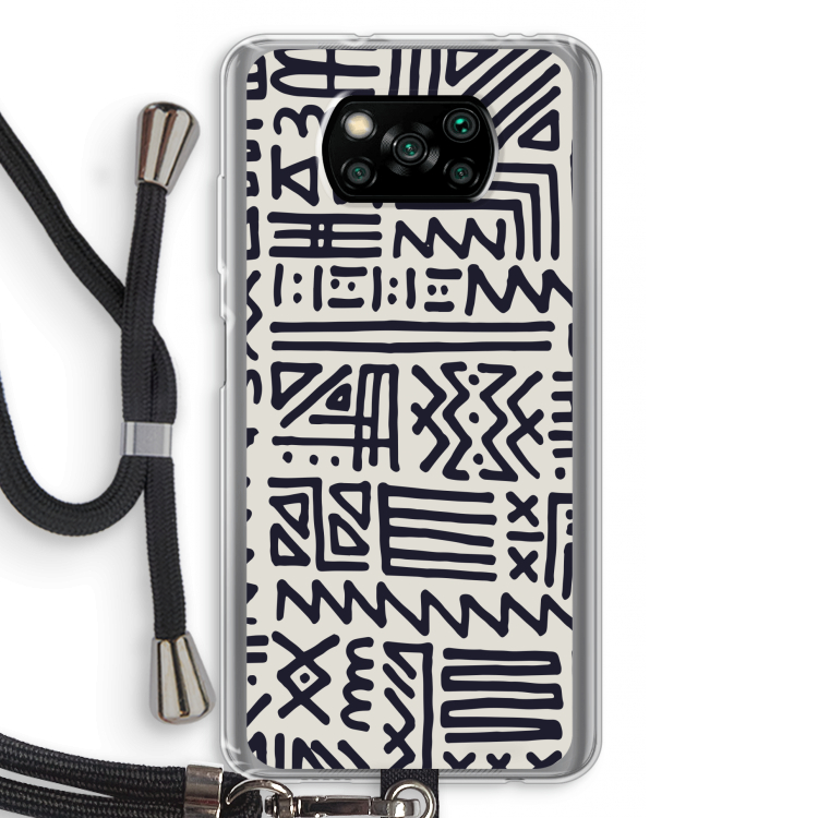 Marrakech print: Xiaomi Poco X3 Pro Transparant Hoesje met koord
